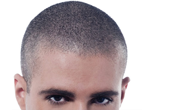 pochi capelli effetto rasato